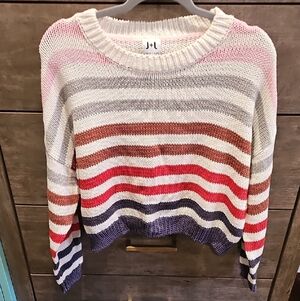 John + Jenn Multicolor Crop Sweater